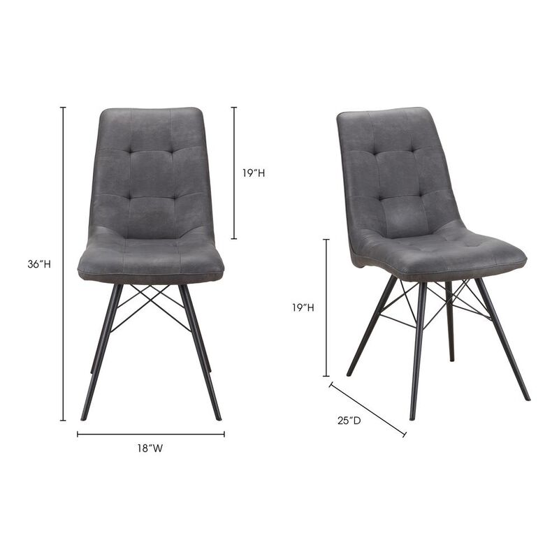 Moe's Home Collection Morrison Side Chair-Set Of Two
