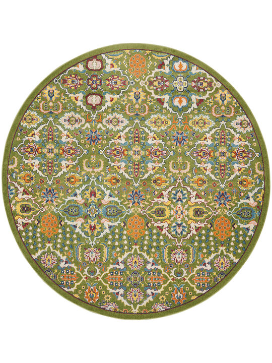 Allur ALR03 Sage/Ivory 7&rsquo;10&rdquo; x Round Rug