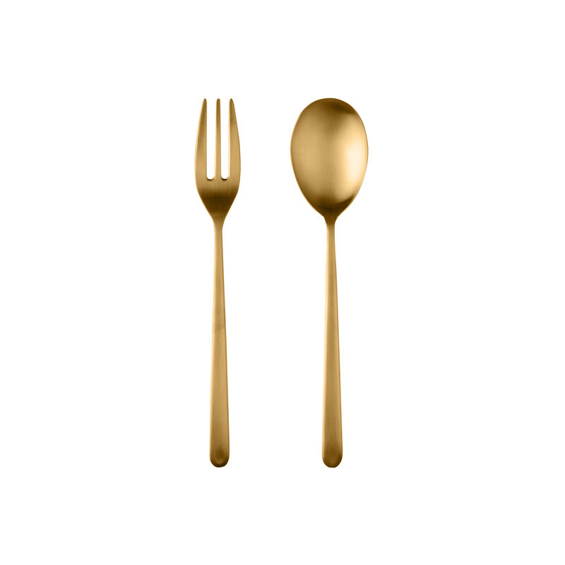 Linea 2 Piece Ice Gold Serving Set