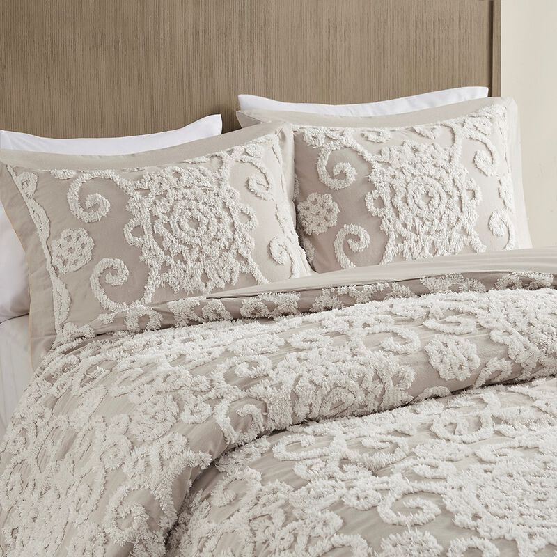 Gracie Mills Lito Chenille Cotton Comforter Mini Set