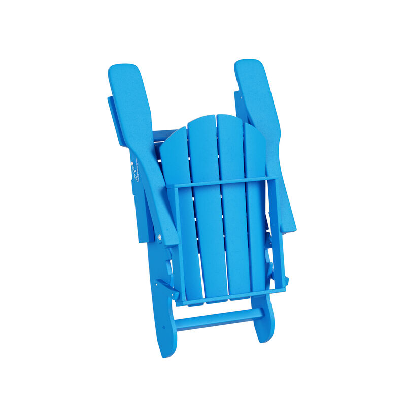 WestinTrends Outdoor Patio Adirondack Chair with Side Table