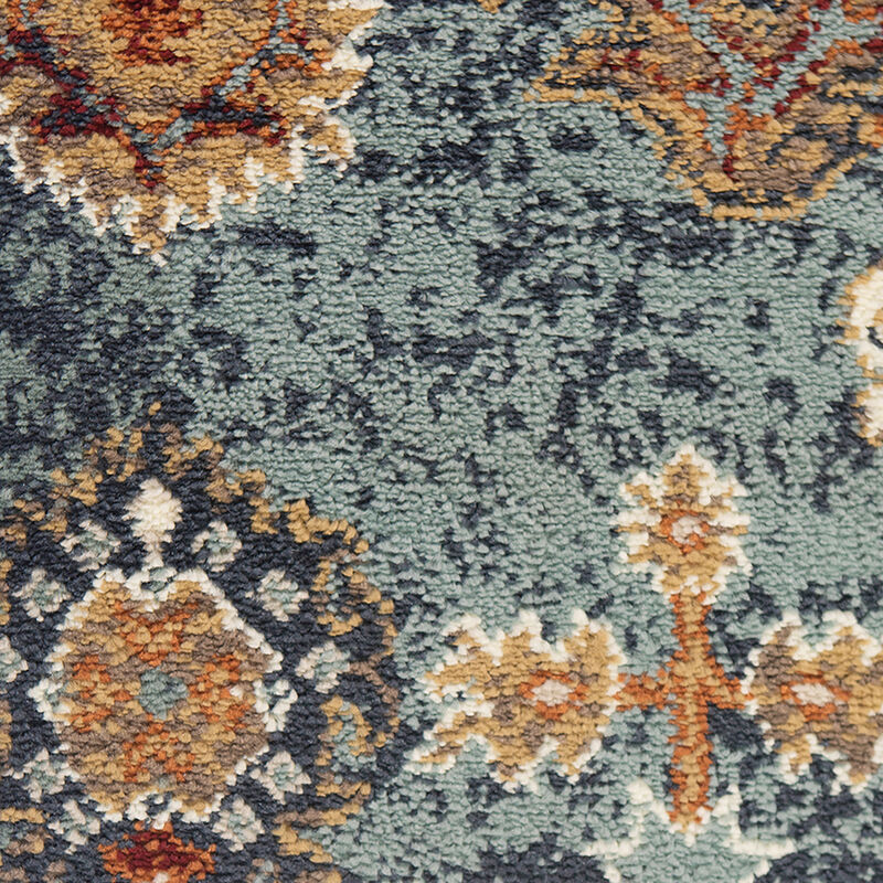 Allure Elina Teal Oriental Area Rug