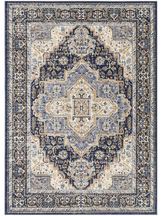 Nourison Essentials Persian NRE07 Navy 5' x 7' Rug