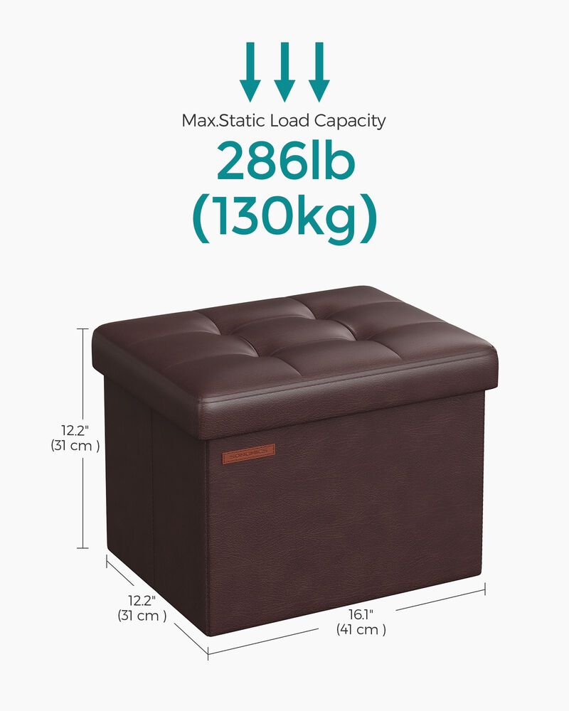 Small Folding Storage Ottoman