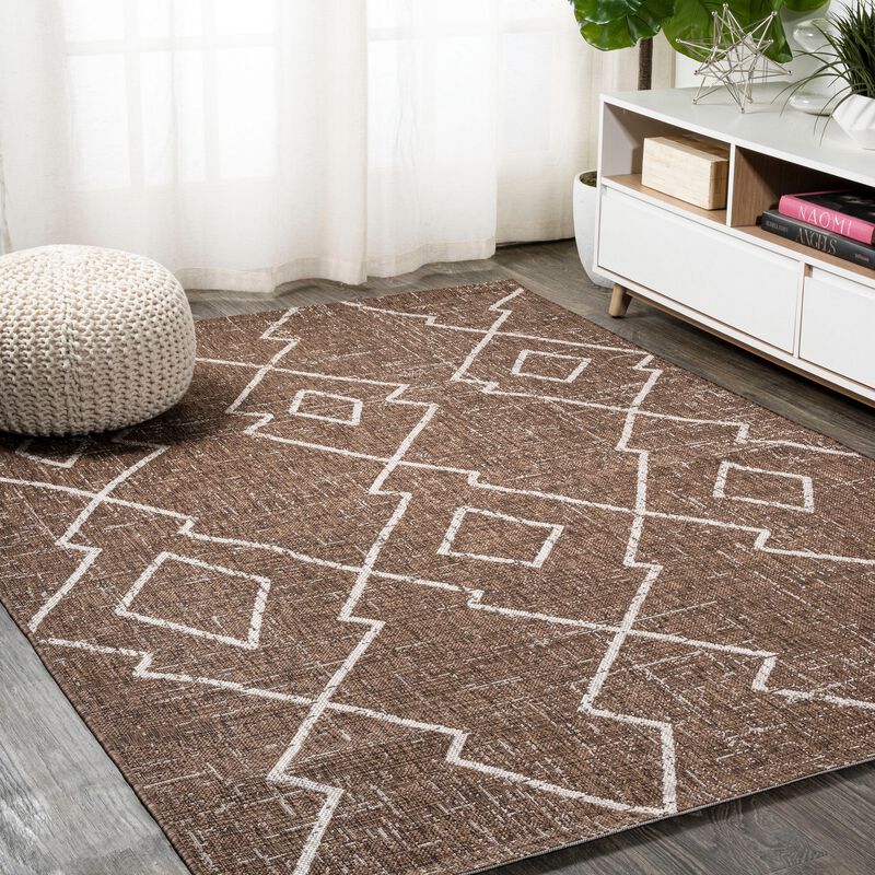 Carwa Tribal Diamond Trellis Indoor/Outdoor Area Rug