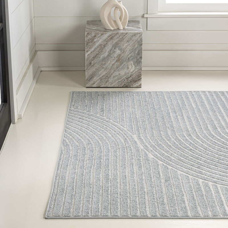 Skagen Minimalist Curve Geometric Area Rug