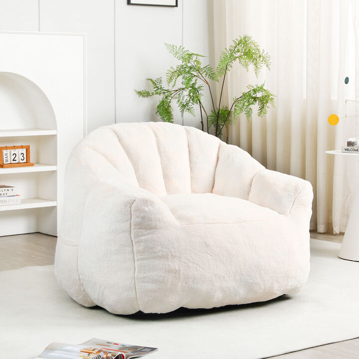 Beanbag Chair, Bean Bag Sofa Chair With Armrests Stuffed High-Density Foam, Lazy Sofa