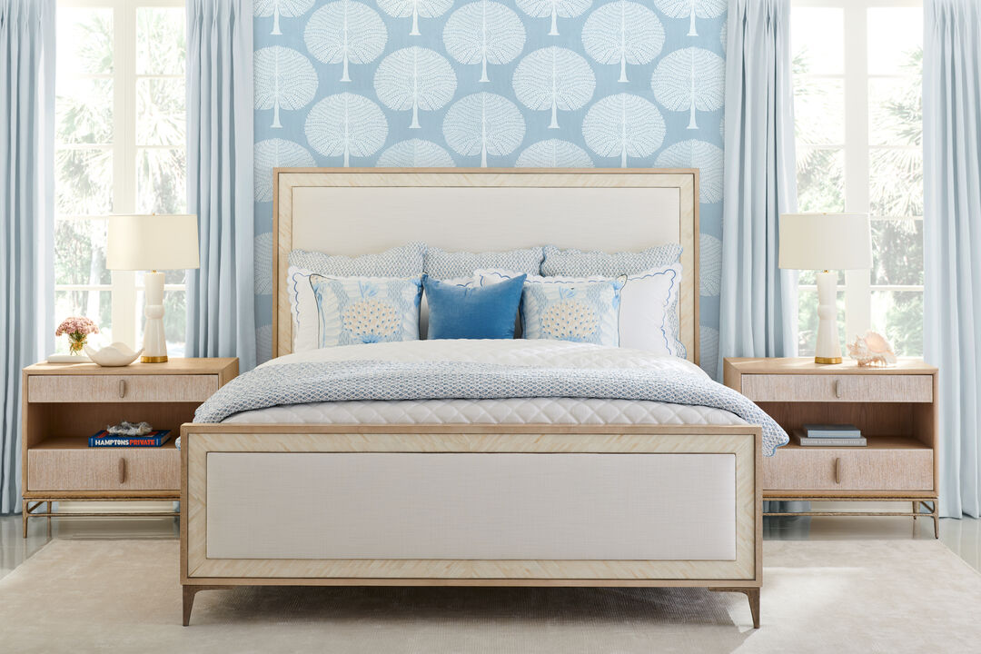 Tideline Bone & Linen King Upholstered Bed