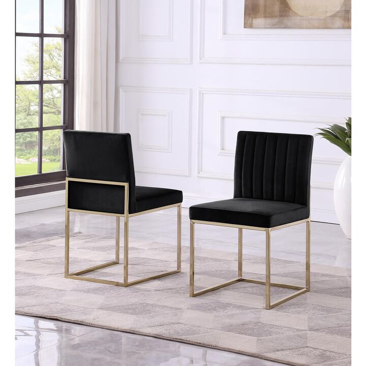 Jacobsen Velvet Armless Chairs (Set of 2)