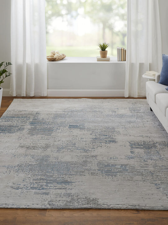 Zarah 8917F 10' x 14' Gray/Taupe/Blue Rug