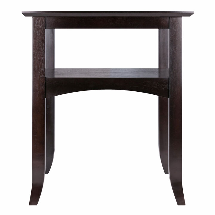 Winsome Camden End Table, Coffee, 17.32x22.44x25.98