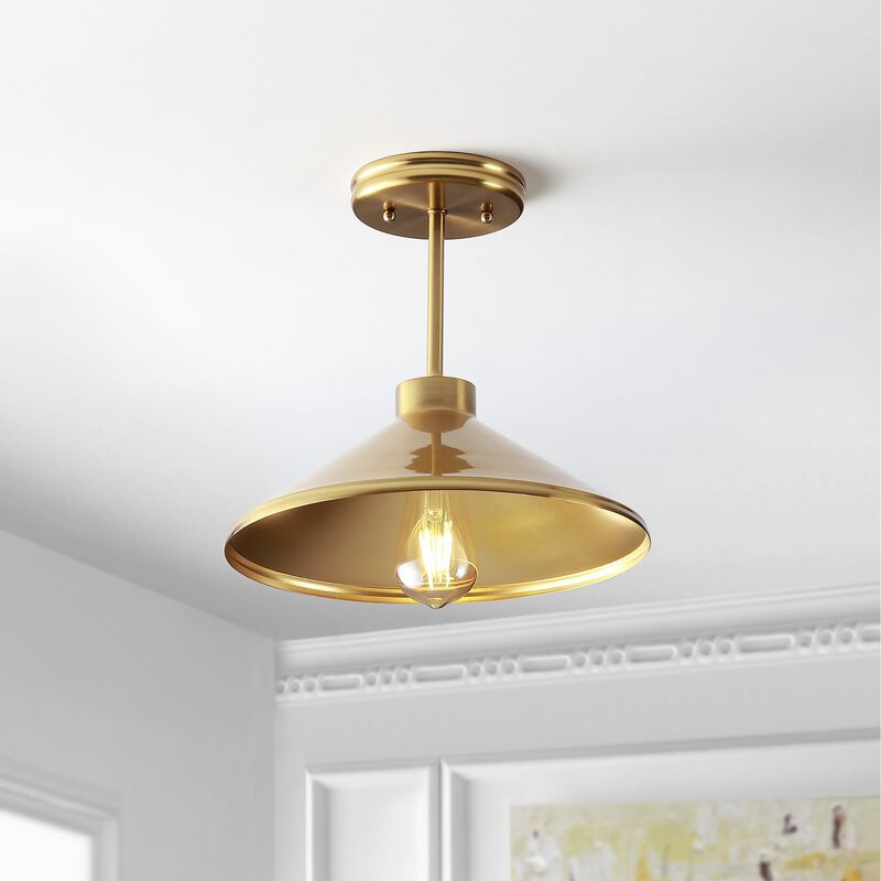 Cisco Iron Modern Farmhouse LED Semi Flush Mount