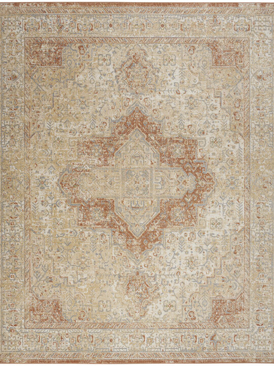 Nourison Essentials Persian NRE07 Beige/Rust 10' x 14' Rug