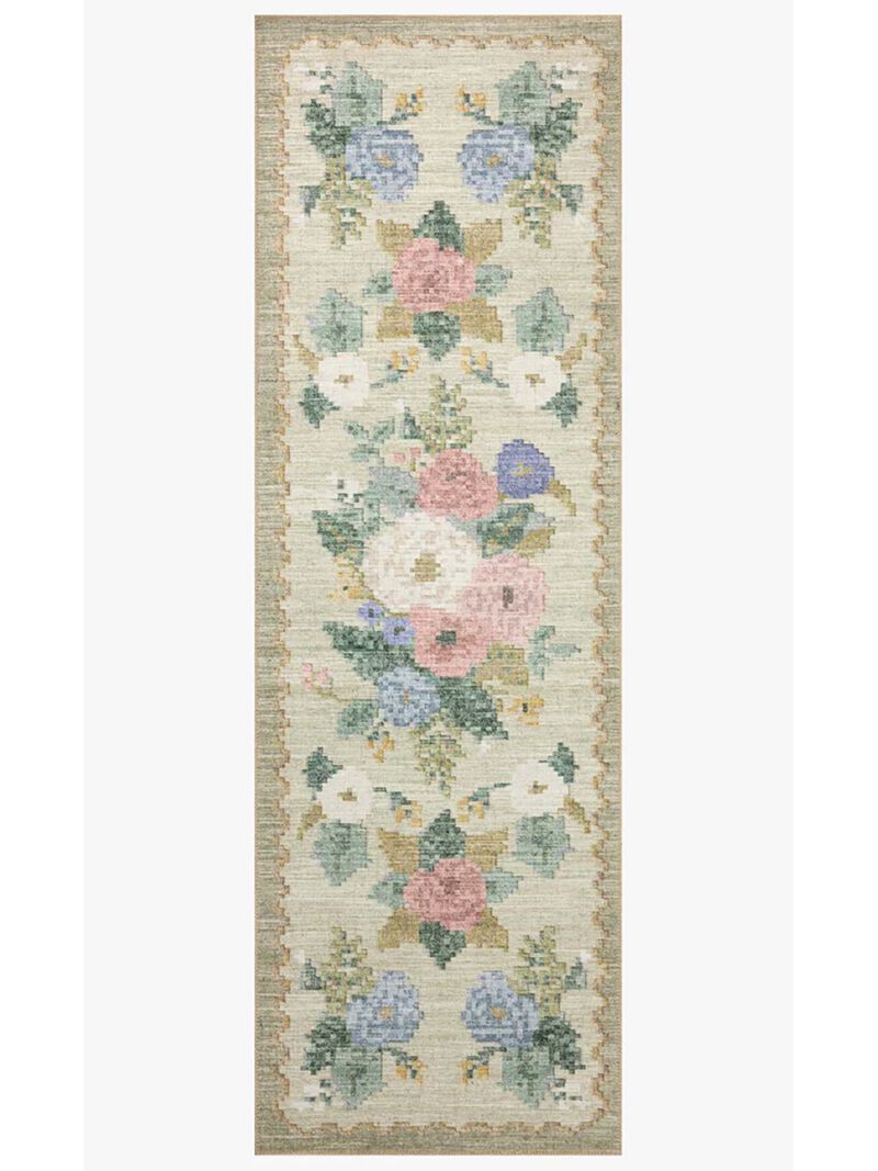 Rosa RSA-02 Cream 2''0" x 5''0" Rug by Rifle Paper Co.