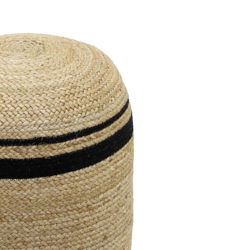 Belen Kox Natural Jute Round Pouf, Belen Kox