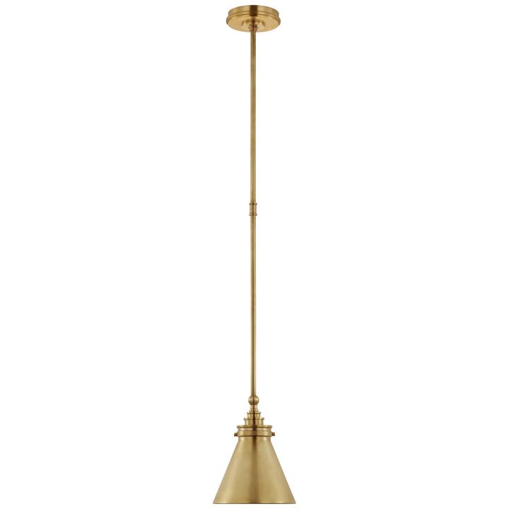 Parkington Single Library Wall Light in Antique-Burnished Brass