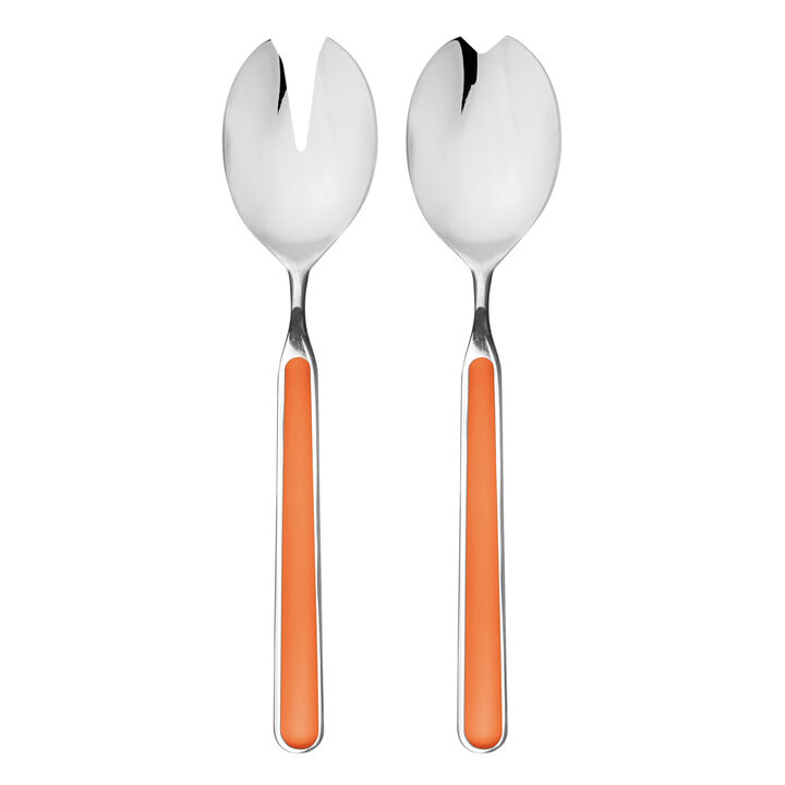 Fantasia 2-Piece Salad Serving Set in Carrot