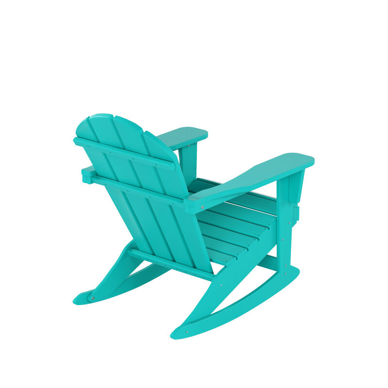 WestinTrends Outdoor Rocking Poly Adirondack Chair (Set Of 4)