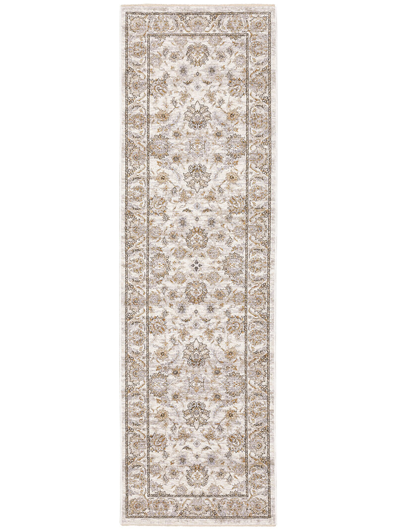 Maharaja 2'3" x 7'6" Ivory Rug