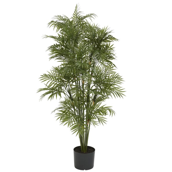 Nearly Natural 4-ft Plastic Parlour Palm Tree x 12 w/142 Lvs