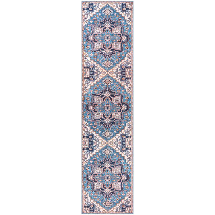 Cirali Ornate Large Medallion Washable Indoor/Outdoor Area Rug