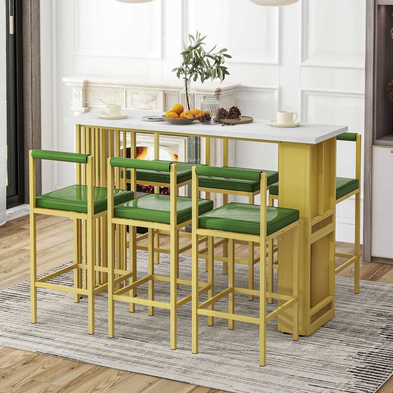 Merax Modern Counter Height Dining Bar Table Set