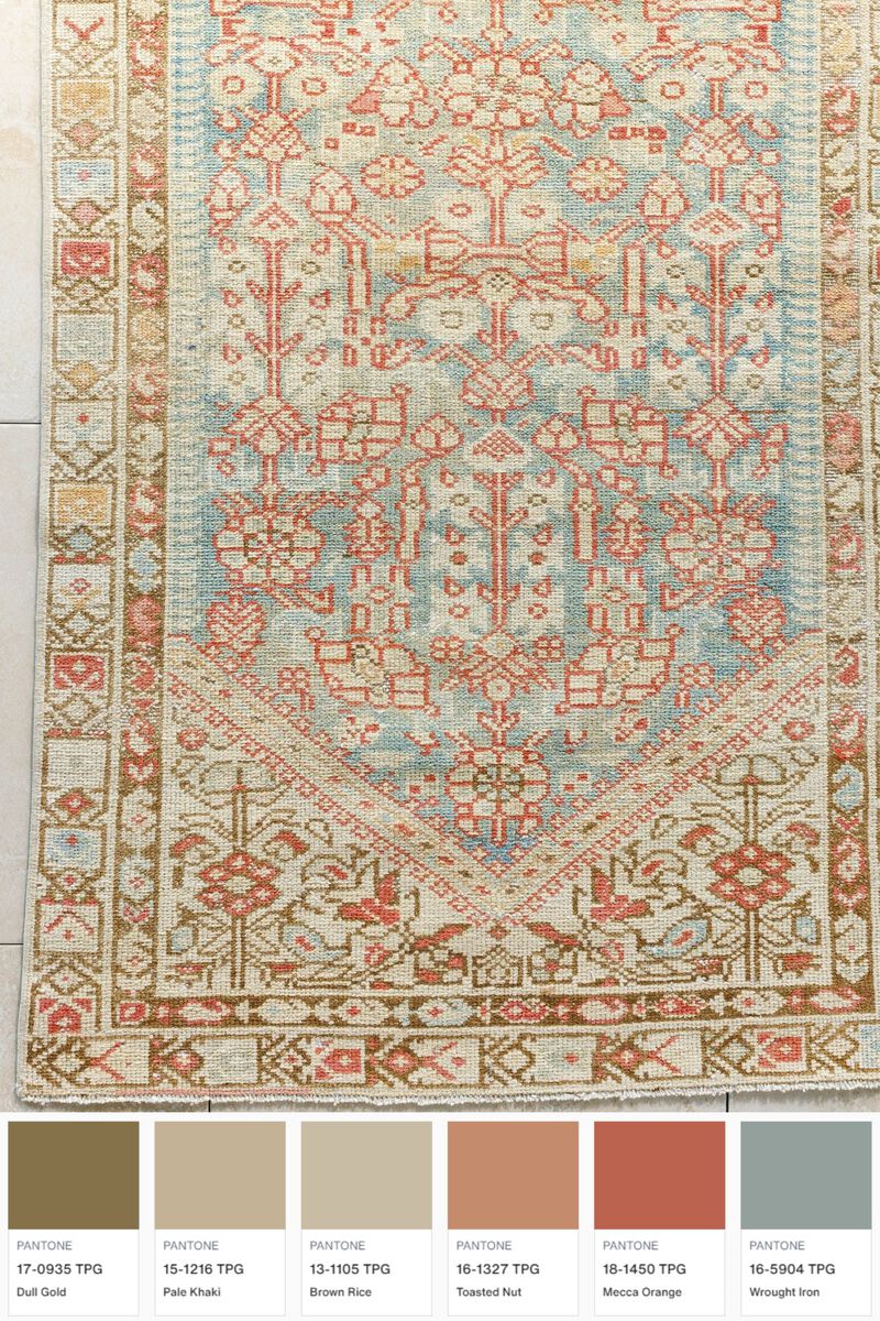 District Loom Vintage Persian Malayer runner rug-Leigh