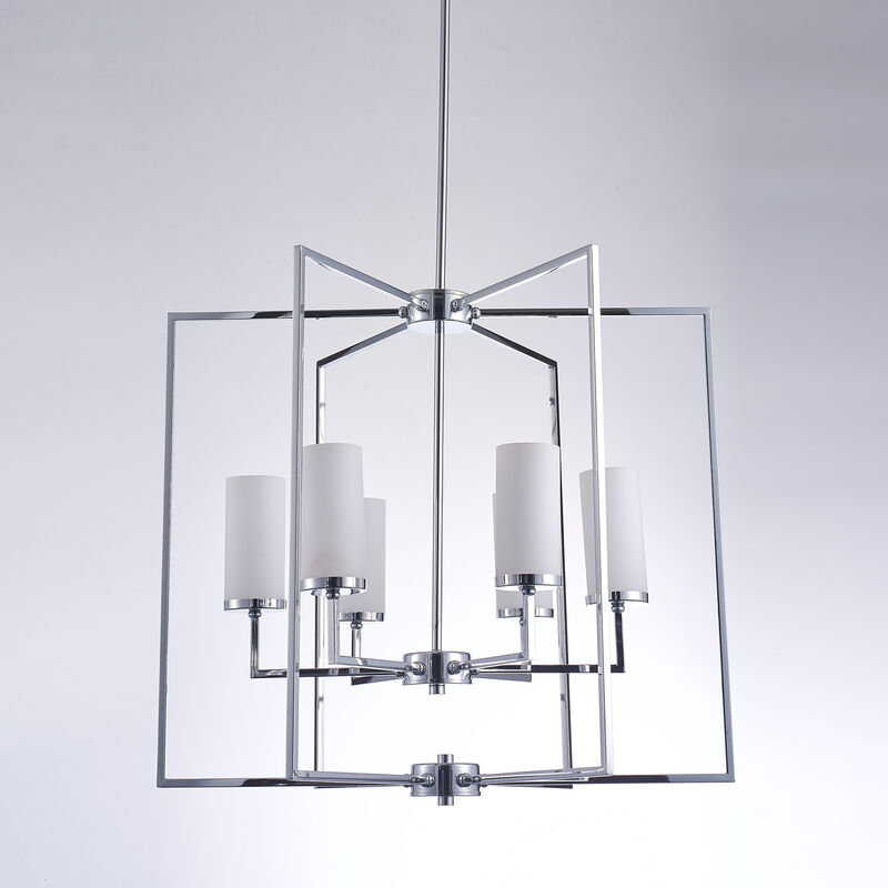 Pasargad Home Riva Collection Metal & Glass Chandelier Lights