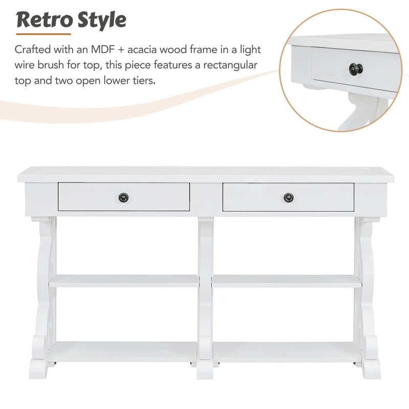 Merax Retro Sideboard with Ample Storage Console Table