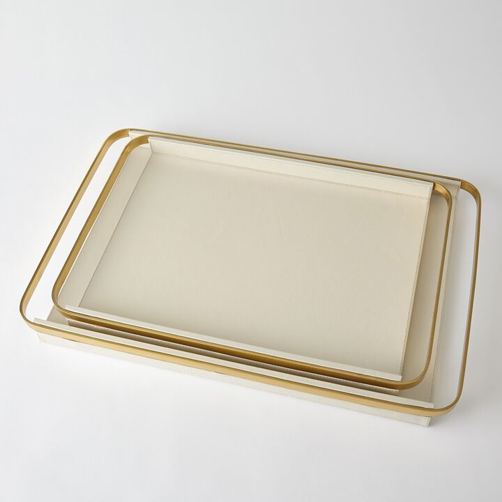 Avery Small Serving Tray in Milk