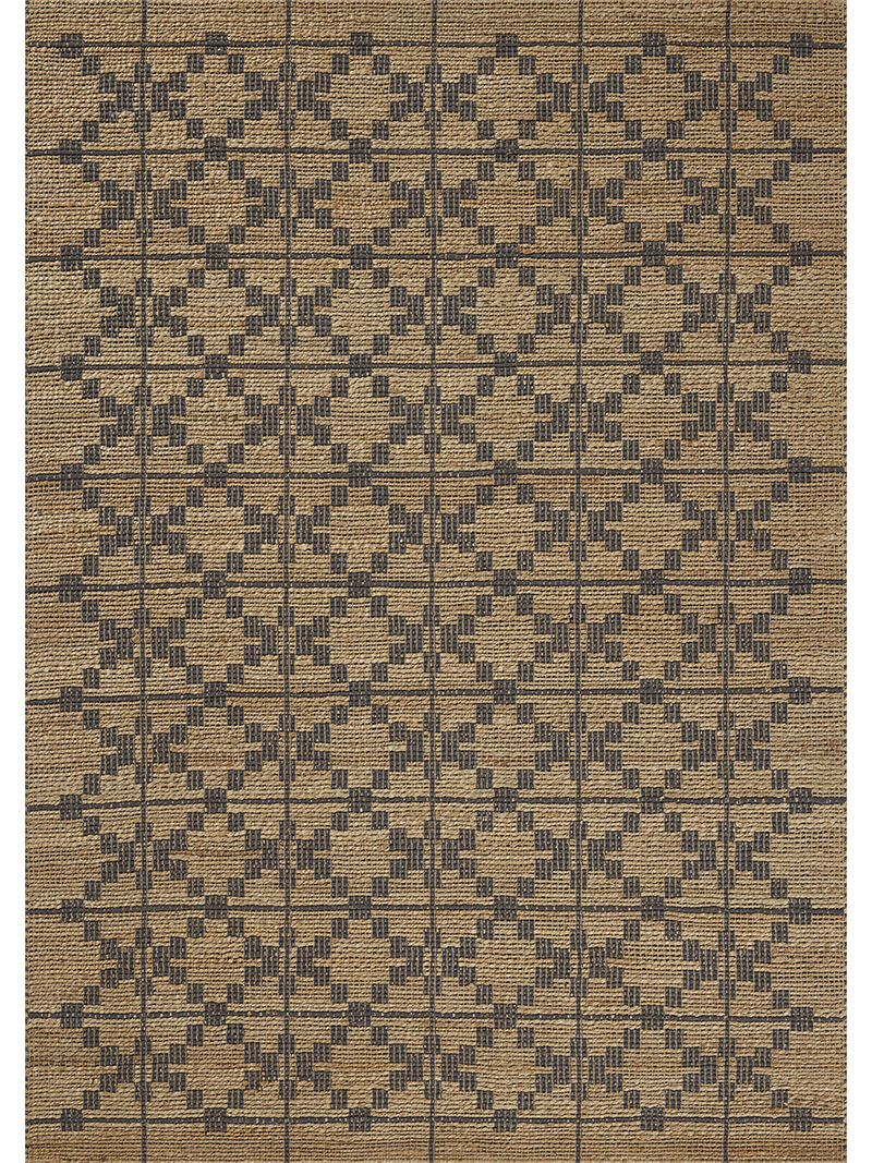 Judy JUD-05 Natural / Graphite 7''9" x 9''9" Rug by Chris Loves Julia