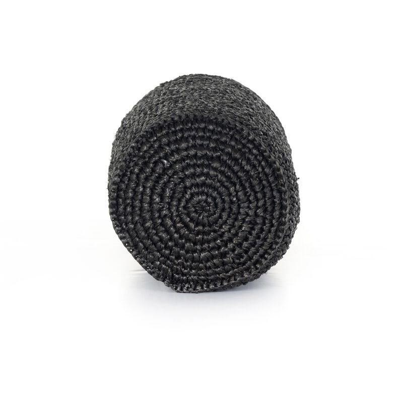 Woven Palm Round Lumbar Pillow