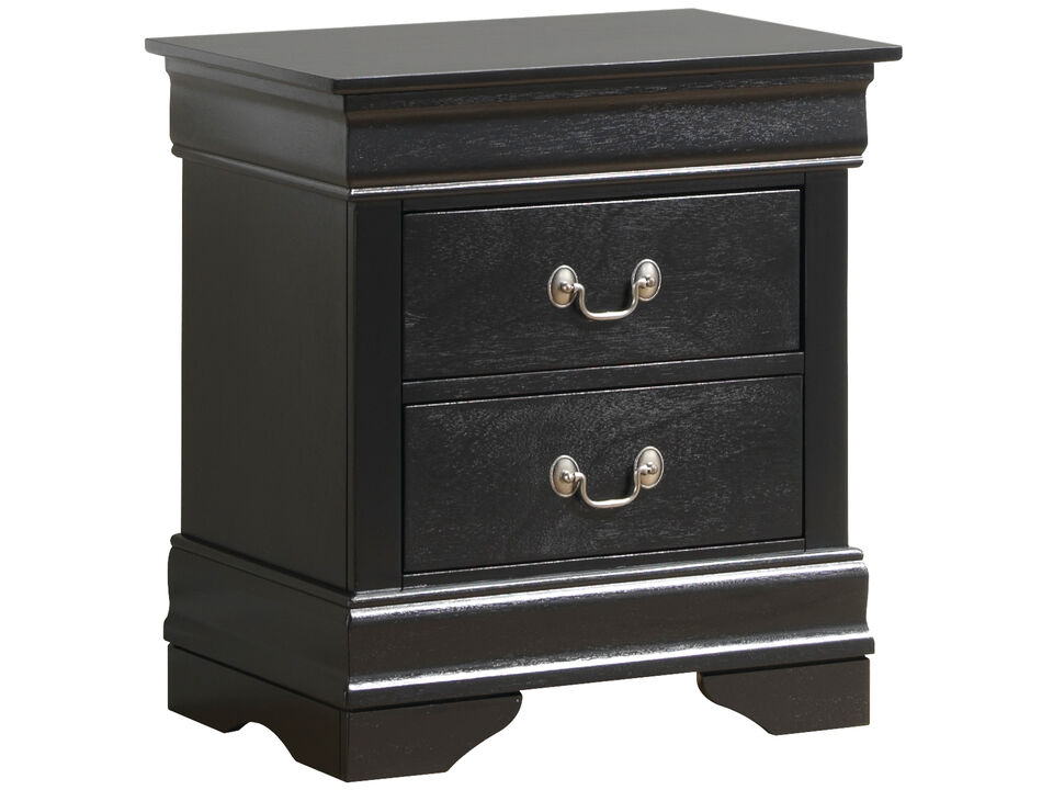 Louis Philippe 2-Drawer Nightstand (24 in. H X 22 in. W X 16 in. D)