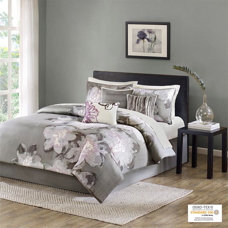 Gracie Mills Oconnor Floral 7-Piece Comforter Set