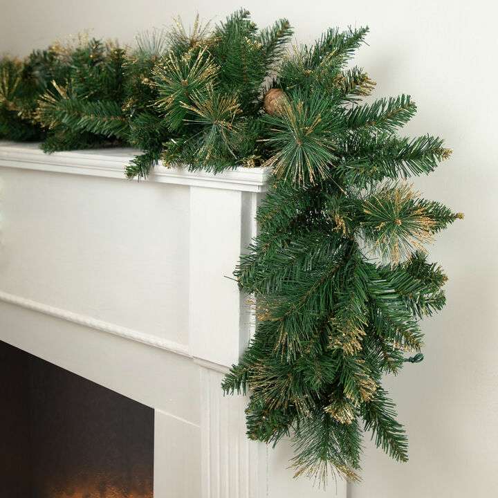 9' x 10 Yorkshire Pine Artificial Christmas Garland - Unlit