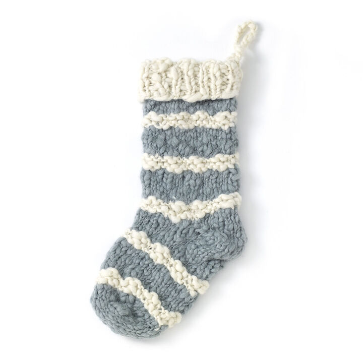Festive Hand Knitted Sock
