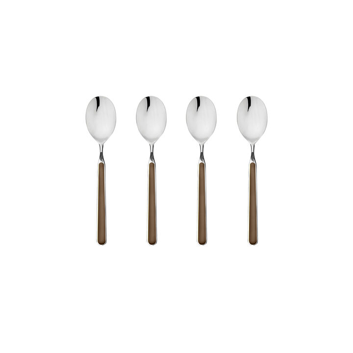 Fantasia 4-Piece Coffee Spoon Set in Tobacco