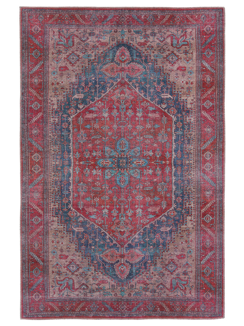 Vindage Fairbanks Red 5'3" x 8' Rug