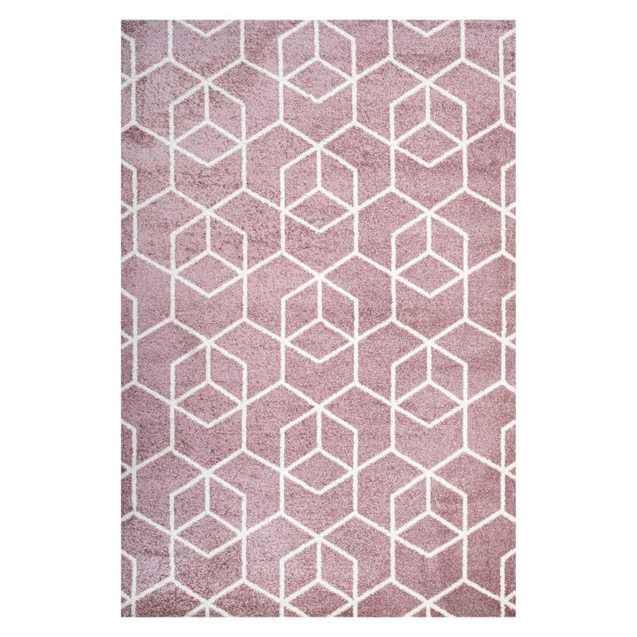 Tumbling Blocks Modern Geometric Area Rug