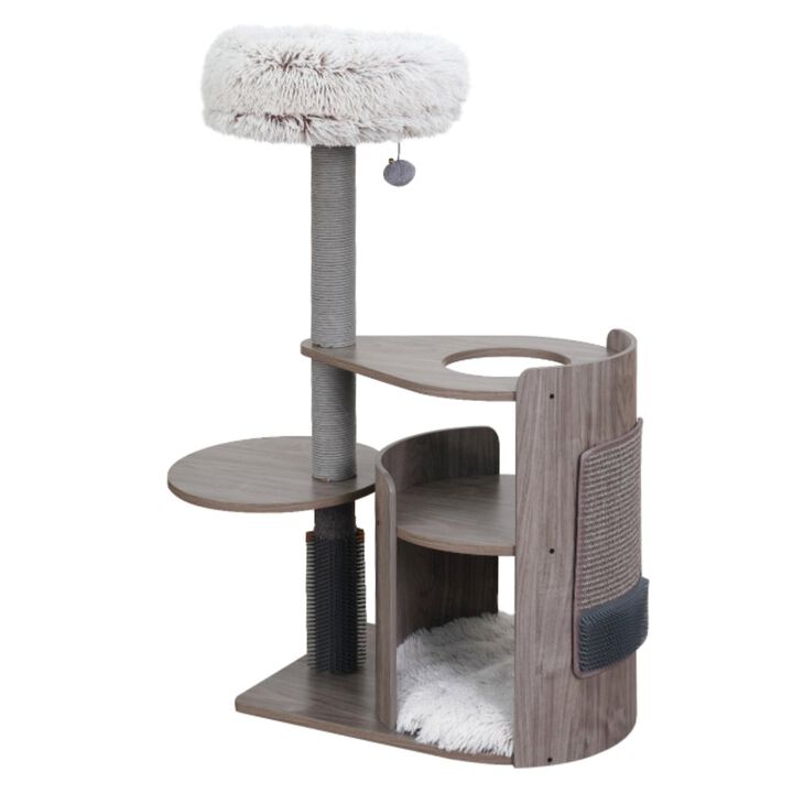Petpals 42-in Cullen Mid-Century Modern Cat Tree