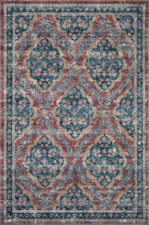 Courtyard COU02 Red 8'6" x 11'6" Rug