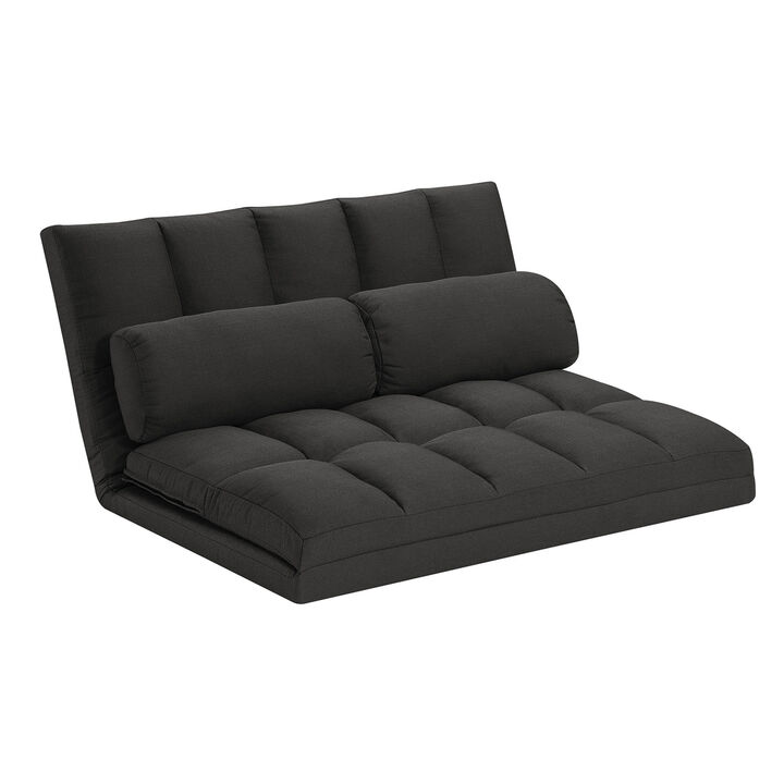 Modern Futon Sleeper Loveseat with Cushions for Small Spaces