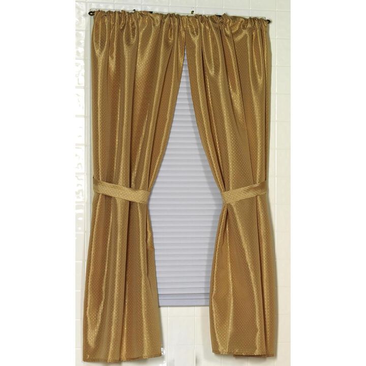Carnation Home Fashions Home Decorative Lauren Diamond Piqued 100% Polyester Window Curtain