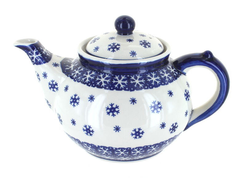 Blue Rose Polish Pottery Festive Fir Teapot