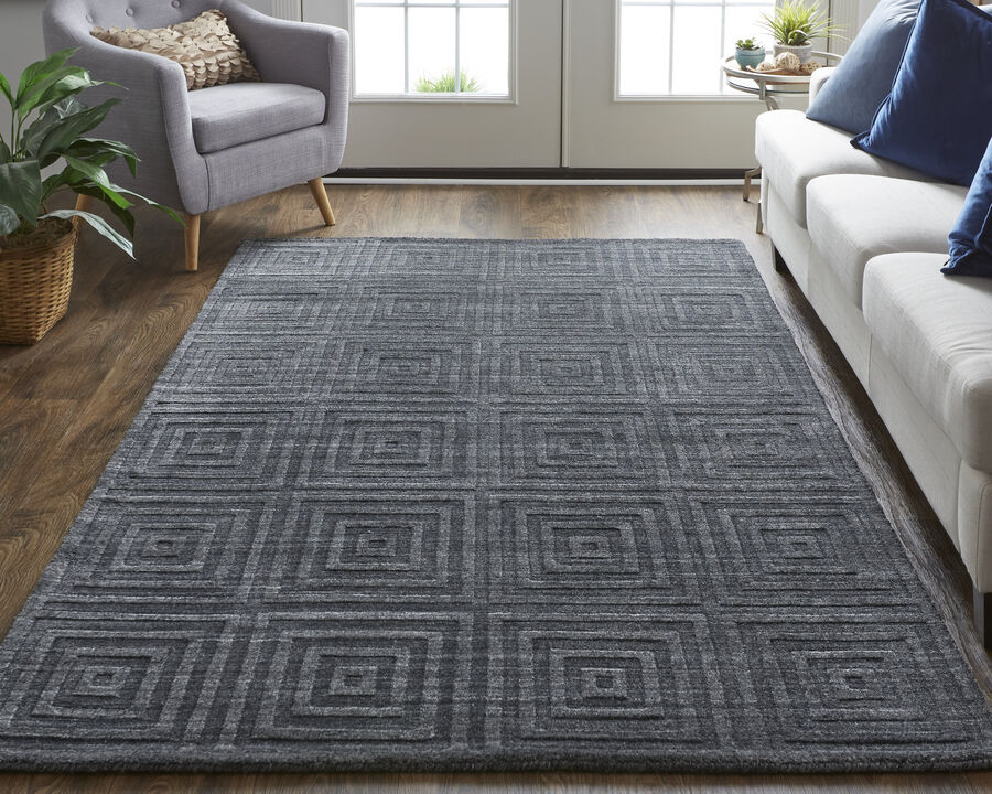 Redford 8670F Gray/Black 10' x 14' Rug