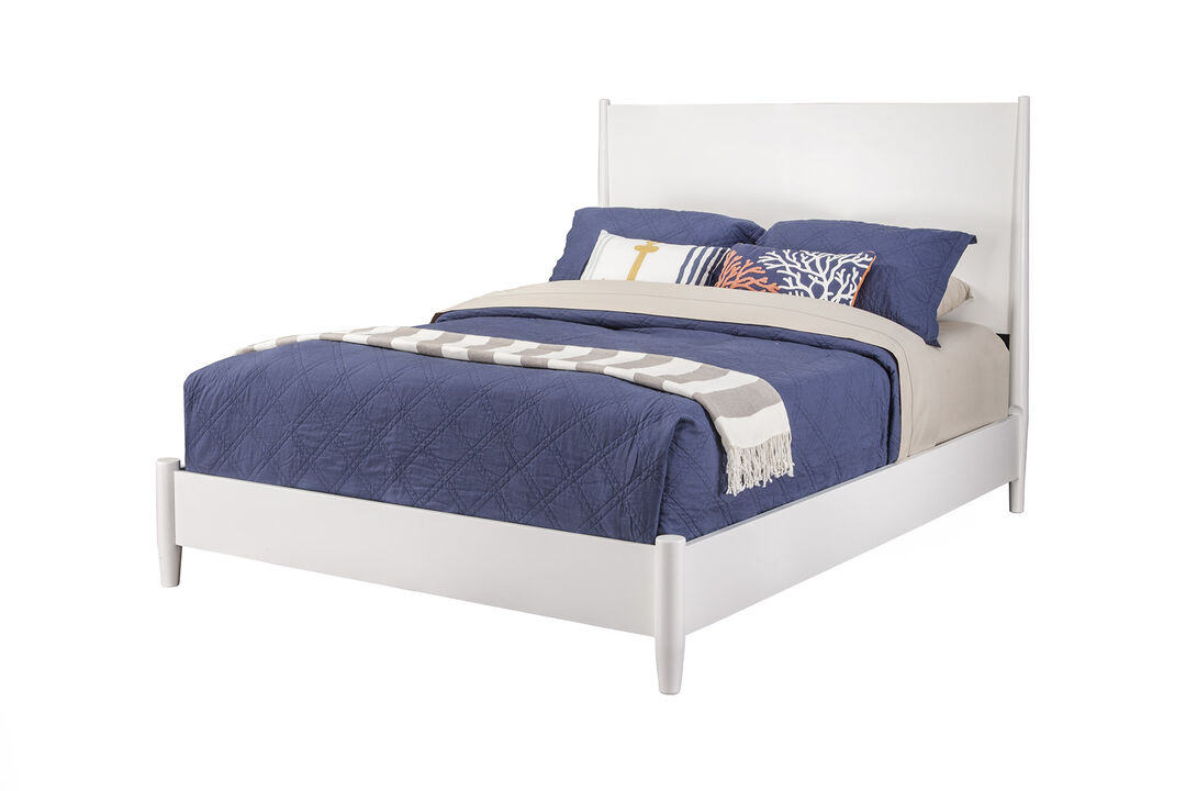 Flynn Standard King Platform Bed, White