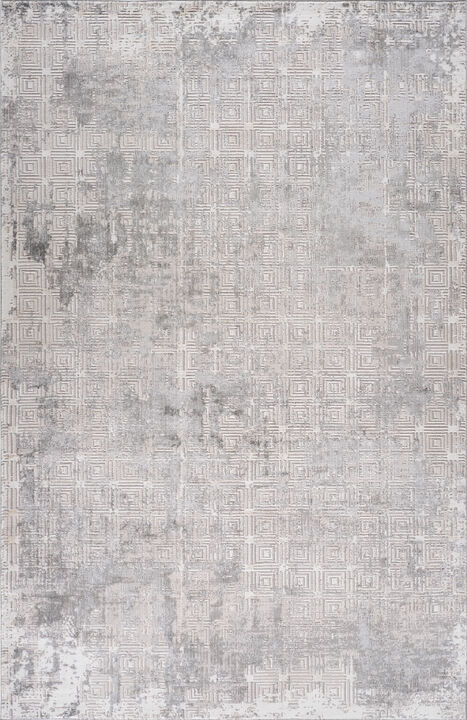Atlas Scandinavian Distressed Grey Beige Indoor Area Rug