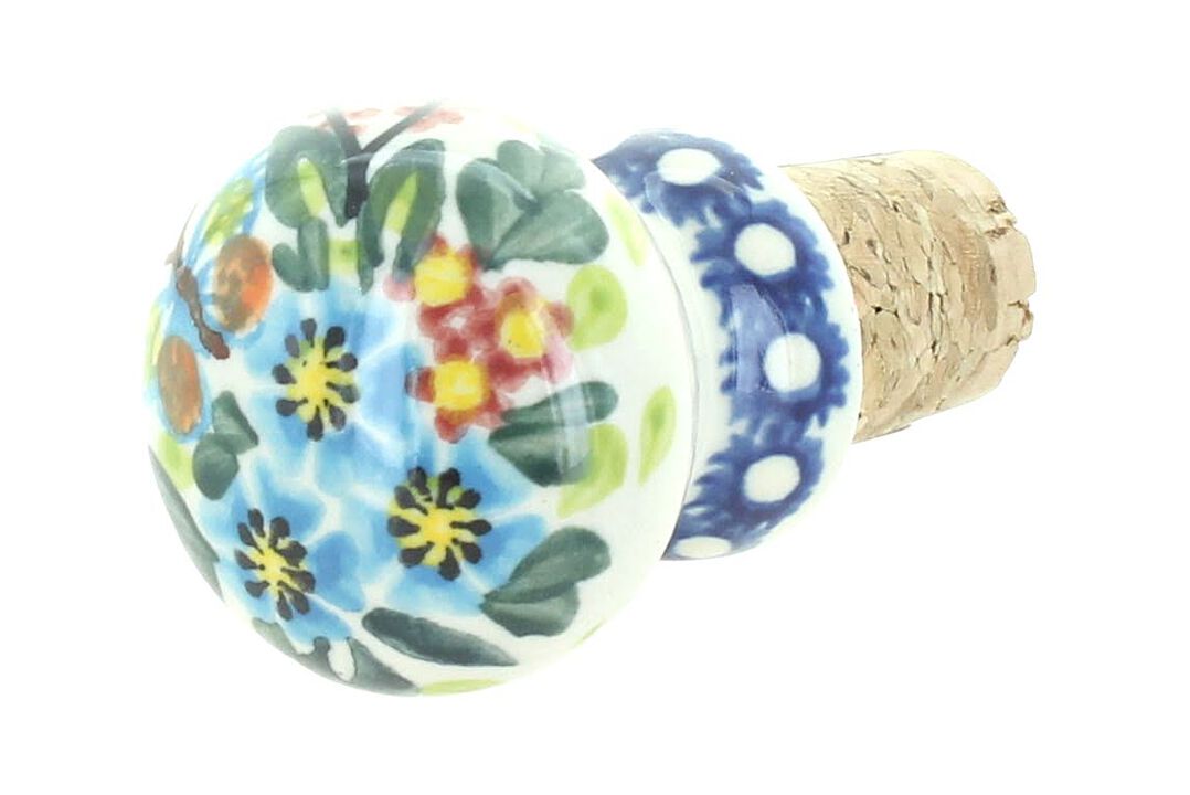 Blue Rose Polish Pottery Scarlett Wine Cork