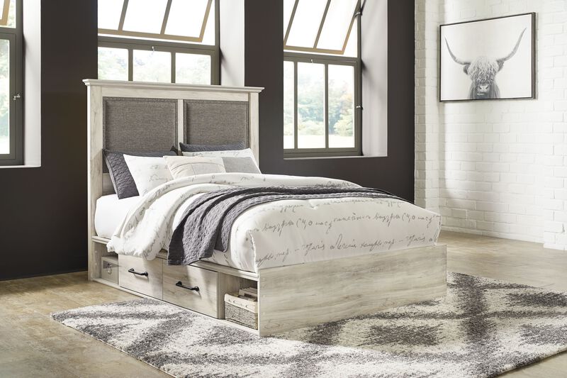 Cambeck Queen Upholstered Panel Storage Bed