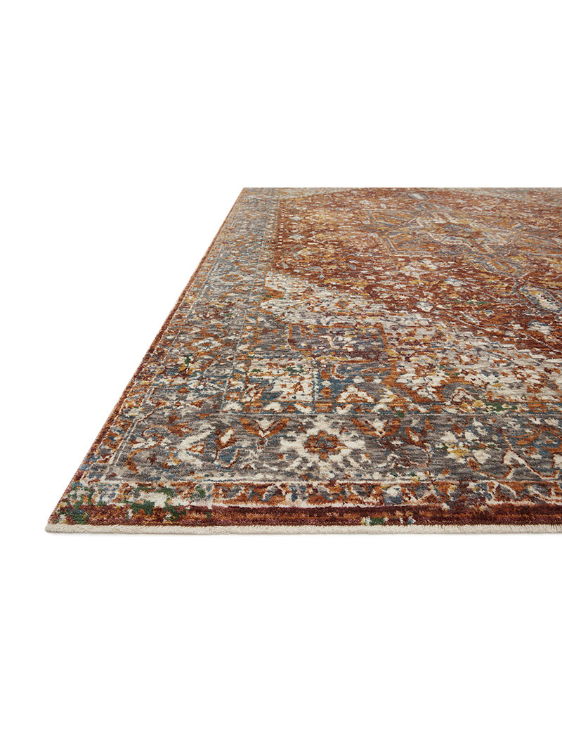 Lourdes LOU02 Rust/Multi 7'10" x 10' Rug